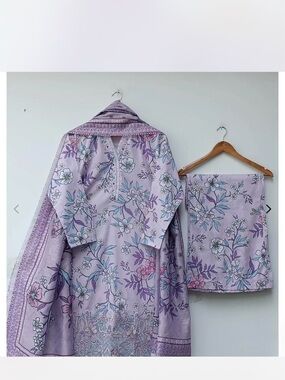 Lavender Floral 3-Piece Suit Set